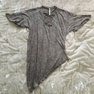 A-Symmetrical Snakeskin Top